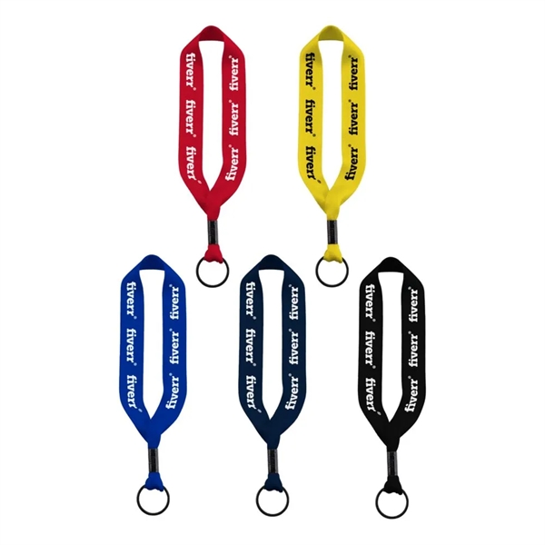 3/4" Polyester Keychain with Metal Crimp & Split-Ring - 3/4" Polyester Keychain with Metal Crimp & Split-Ring - Image 0 of 0