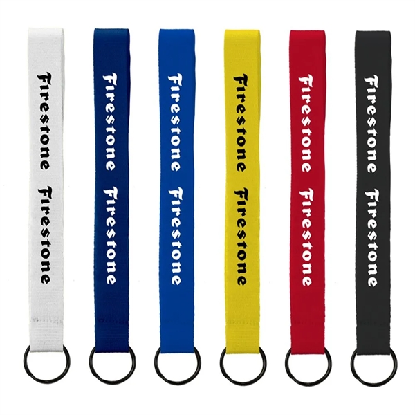 3/4" Sewn Polyester Keychain with Metal Split-Ring - 3/4" Sewn Polyester Keychain with Metal Split-Ring - Image 0 of 0