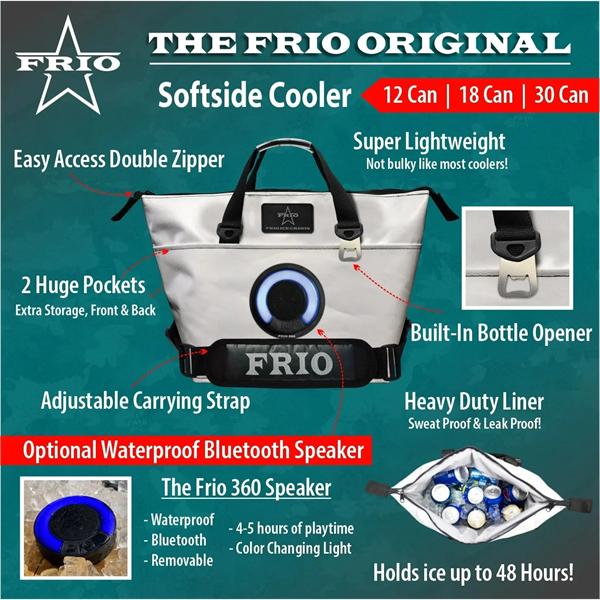 Frio Cooler W/Bluetooth Speaker - Frio Cooler W/Bluetooth Speaker - Image 0 of 7
