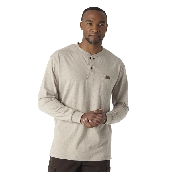 Wrangler Riggs Workwear Long Sleeve Henley Shirt - Wrangler Riggs Workwear Long Sleeve Henley Shirt - Image 4 of 5