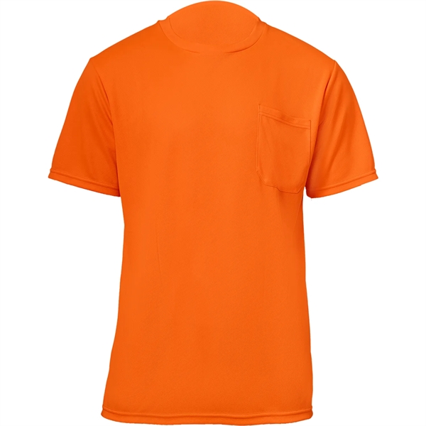 High Vis Short Sleeve Safety Tee Shirt W/ Pocket - High Vis Short Sleeve Safety Tee Shirt W/ Pocket - Image 0 of 5