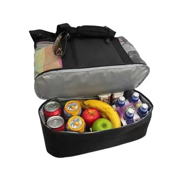 Mesh Beach Tote Bag with Detachable Cooler - Mesh Beach Tote Bag with Detachable Cooler - Image 2 of 2