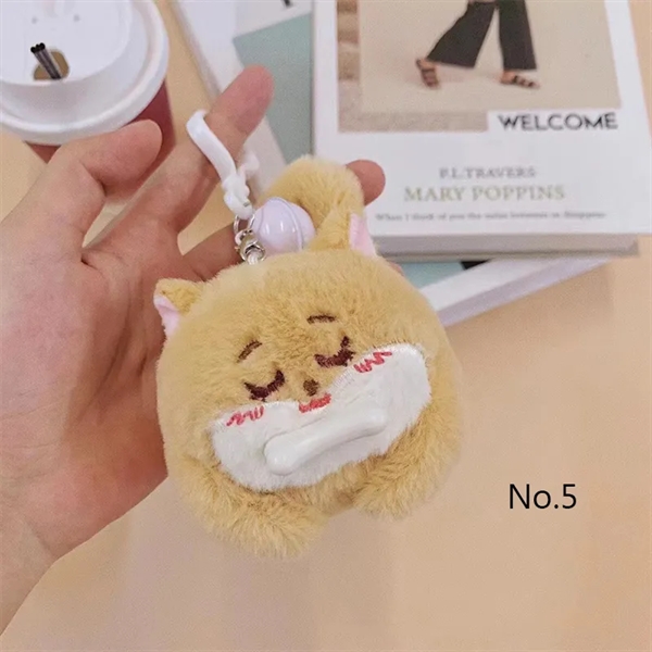 Wagging Tail Pet Plush Toy Keychain - Wagging Tail Pet Plush Toy Keychain - Image 5 of 7