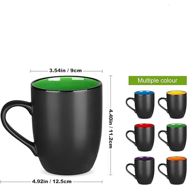 16 Oz Matte Black Porcelain Coffee Mug - 16 Oz Matte Black Porcelain Coffee Mug - Image 3 of 6