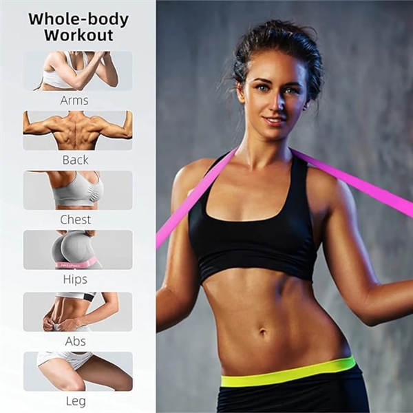 Yoga Fitness Elastic Training Band Set - Yoga Fitness Elastic Training Band Set - Image 1 of 5