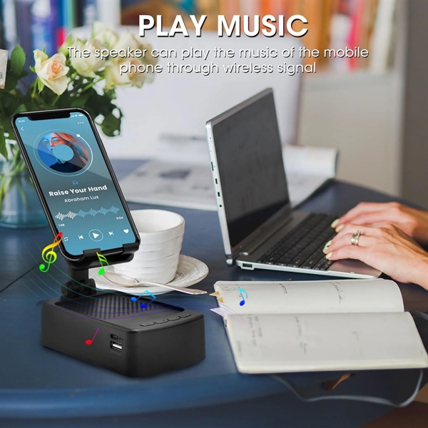 Adjustable Cell Phone Stand With Bluetooth Speaker - Adjustable Cell Phone Stand With Bluetooth Speaker - Image 3 of 6
