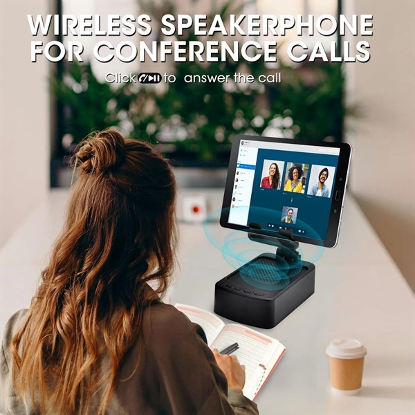Adjustable Cell Phone Stand With Bluetooth Speaker - Adjustable Cell Phone Stand With Bluetooth Speaker - Image 5 of 6