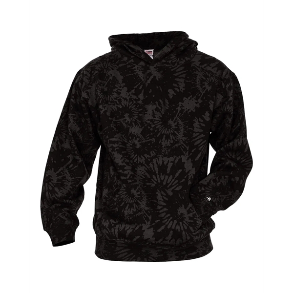 Badger Youth Tie-Dyed Triblend Hooded Sweatshirt - Badger Youth Tie-Dyed Triblend Hooded Sweatshirt - Image 1 of 10