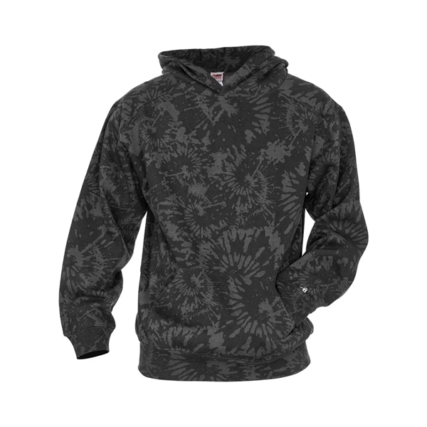 Badger Youth Tie-Dyed Triblend Hooded Sweatshirt - Badger Youth Tie-Dyed Triblend Hooded Sweatshirt - Image 3 of 10