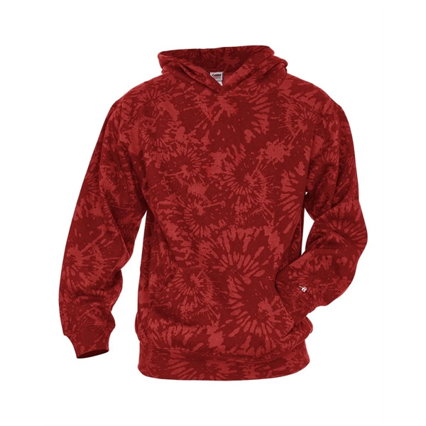 Badger Youth Tie-Dyed Triblend Hooded Sweatshirt - Badger Youth Tie-Dyed Triblend Hooded Sweatshirt - Image 7 of 10