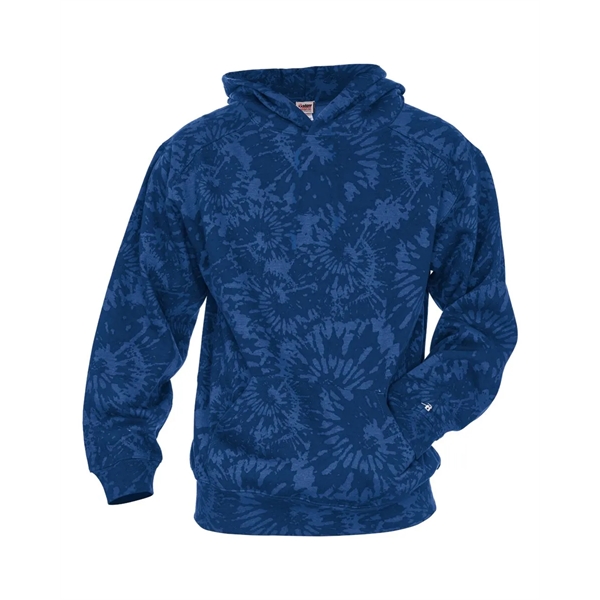 Badger Youth Tie-Dyed Triblend Hooded Sweatshirt - Badger Youth Tie-Dyed Triblend Hooded Sweatshirt - Image 9 of 10