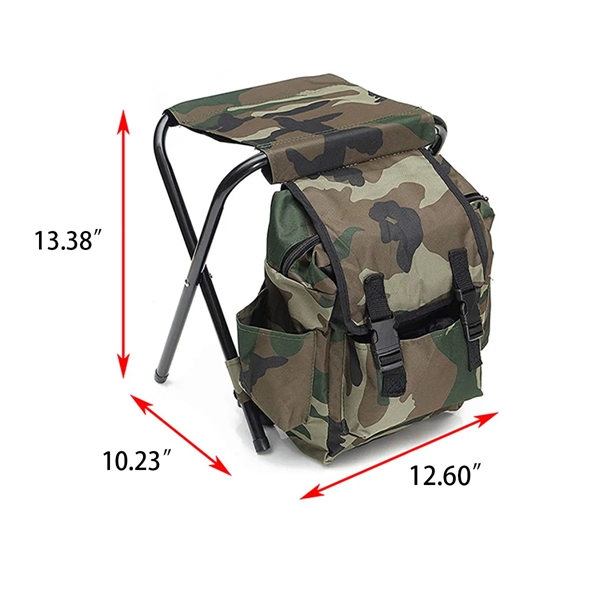 In Stock Portable Outdoor Folding Fishing Stool Backpack - In Stock Portable Outdoor Folding Fishing Stool Backpack - Image 4 of 4