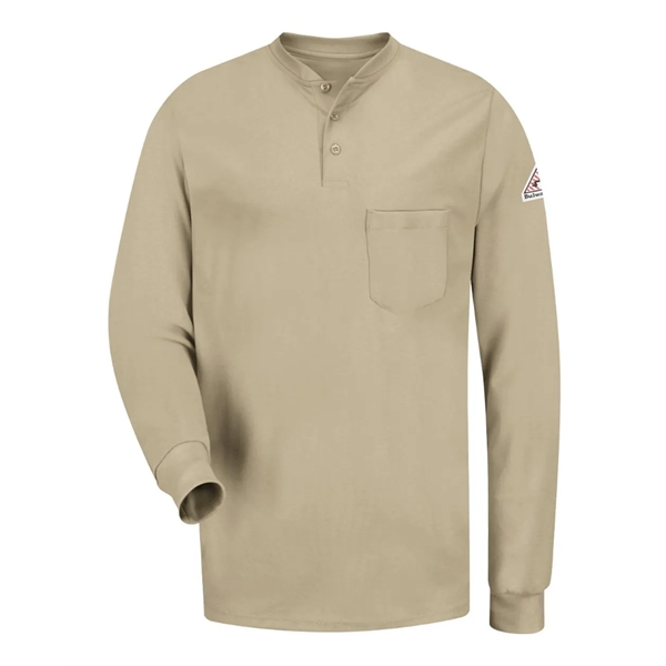 Bulwark Men's Tall Long Sleeve Tagless Henley Shirt - Bulwark Men's Tall Long Sleeve Tagless Henley Shirt - Image 1 of 8