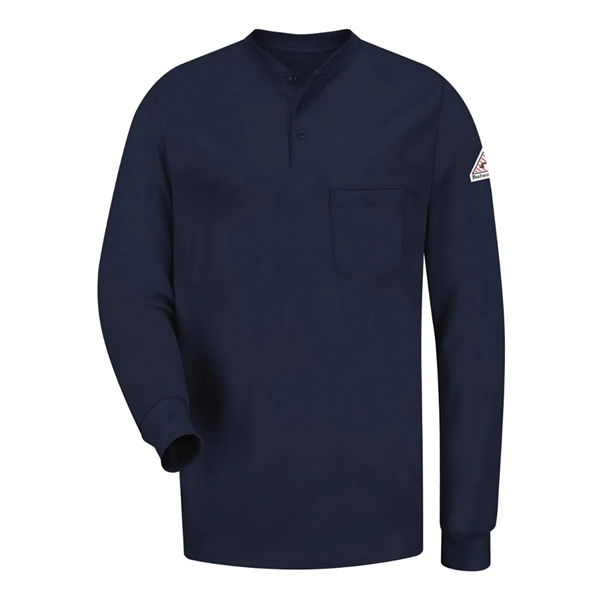 Bulwark Men's Tall Long Sleeve Tagless Henley Shirt - Bulwark Men's Tall Long Sleeve Tagless Henley Shirt - Image 5 of 8