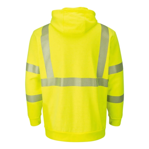 Bulwark Hi-Visibility Pullover Hooded Fleece Sweatshirt - Bulwark Hi-Visibility Pullover Hooded Fleece Sweatshirt - Image 1 of 2