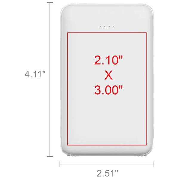 Hermosa 2.1A Output 5000mAh Card Shape Power Bank - Hermosa 2.1A Output 5000mAh Card Shape Power Bank - Image 10 of 13