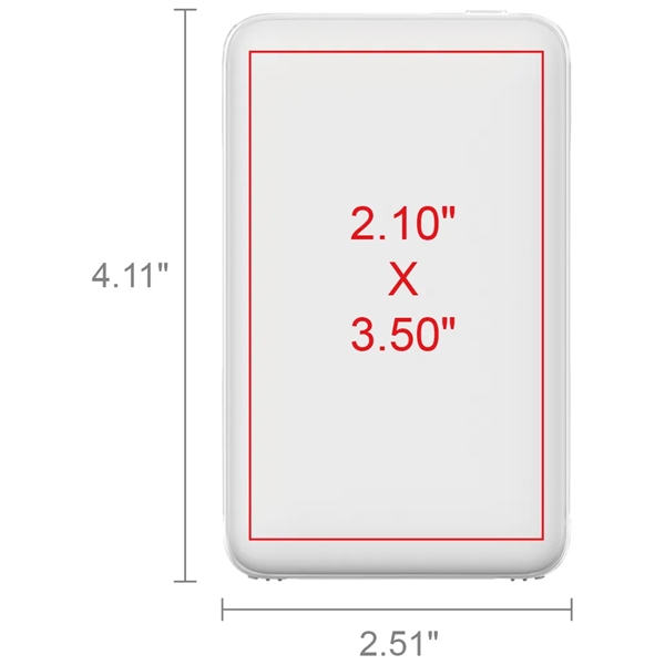 Hermosa 2.1A Output 5000mAh Card Shape Power Bank - Hermosa 2.1A Output 5000mAh Card Shape Power Bank - Image 11 of 13