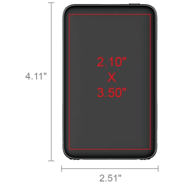 Hermosa 2.1A Output 5000mAh Card Shape Power Bank - Hermosa 2.1A Output 5000mAh Card Shape Power Bank - Image 13 of 13