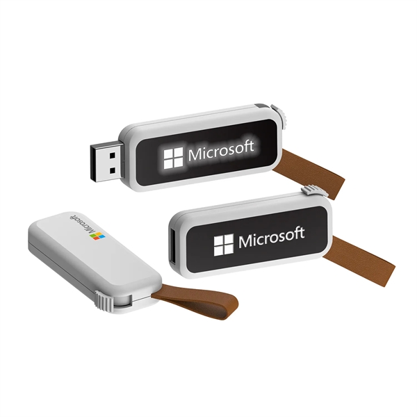 LED Light Up Logo USB Flash Drive with Loop - LED Light Up Logo USB Flash Drive with Loop - Image 5 of 5
