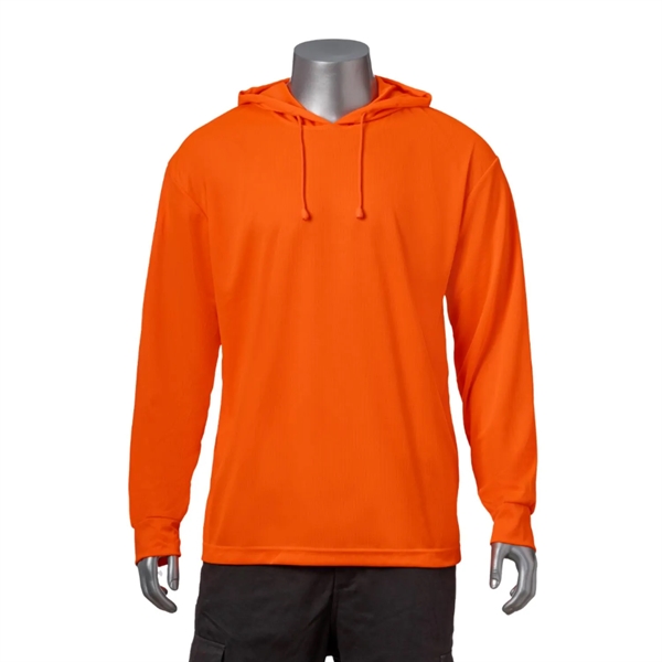 High Vis Non-ANSI Breathable Safety Hoodie T-Shirt - High Vis Non-ANSI Breathable Safety Hoodie T-Shirt - Image 3 of 5