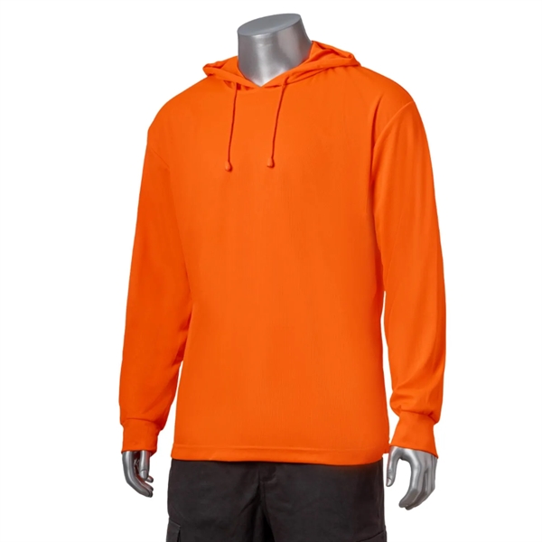 High Vis Non-ANSI Breathable Safety Hoodie T-Shirt - High Vis Non-ANSI Breathable Safety Hoodie T-Shirt - Image 4 of 5