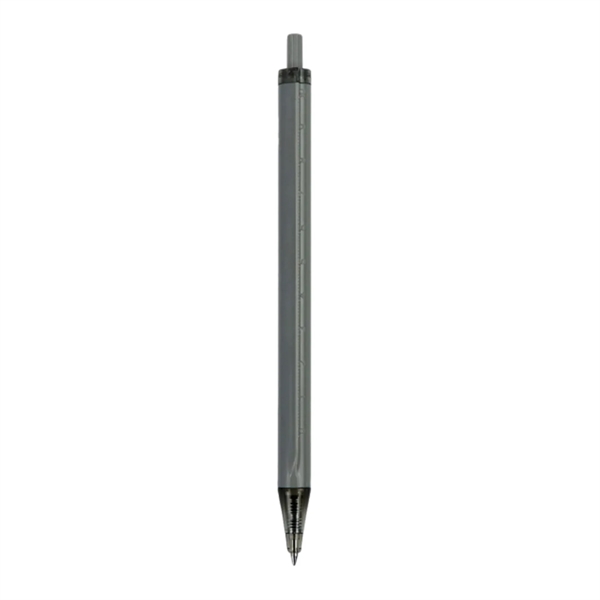 Click Action Ballpoint Pen with Ruler - Click Action Ballpoint Pen with Ruler - Image 3 of 5