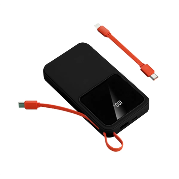 22.5W 10000mah Power Bank With Built in Cable - 22.5W 10000mah Power Bank With Built in Cable - Image 3 of 4