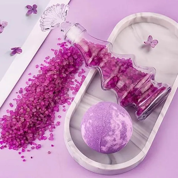 Women's Birthday Gift, Relaxation Spa Gift Basket Set - Women's Birthday Gift, Relaxation Spa Gift Basket Set - Image 2 of 11