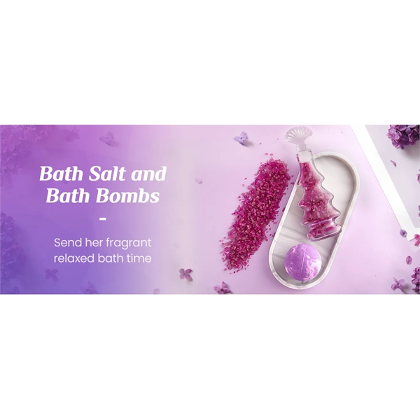 Women's Birthday Gift, Relaxation Spa Gift Basket Set - Women's Birthday Gift, Relaxation Spa Gift Basket Set - Image 8 of 11