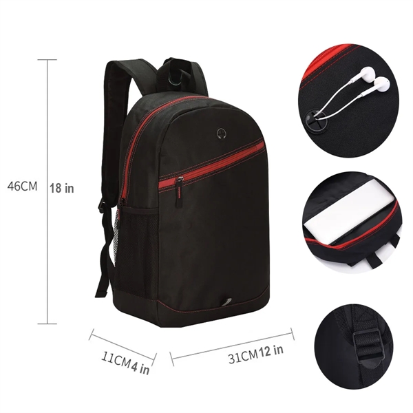 Slim Durable Laptop Backpack With USB Charging Port - Slim Durable Laptop Backpack With USB Charging Port - Image 1 of 1