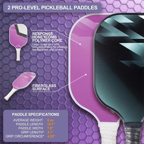 Pickleball Set with Rackets, Pickle Ball Paddle - Pickleball Set with Rackets, Pickle Ball Paddle - Image 1 of 4