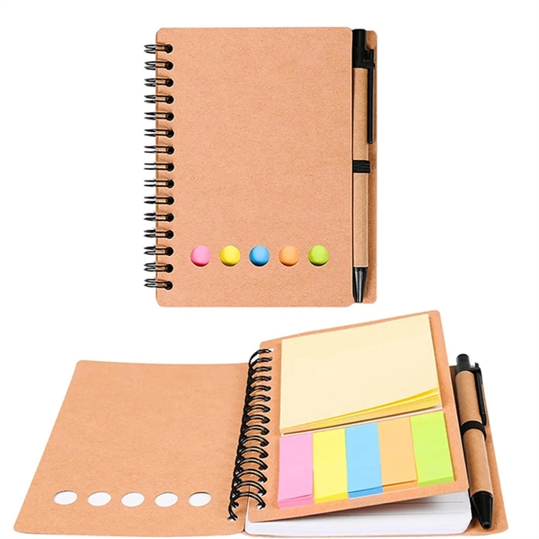 Full Color Note Caddy &  Pen Set - Full Color Note Caddy &  Pen Set - Image 1 of 5