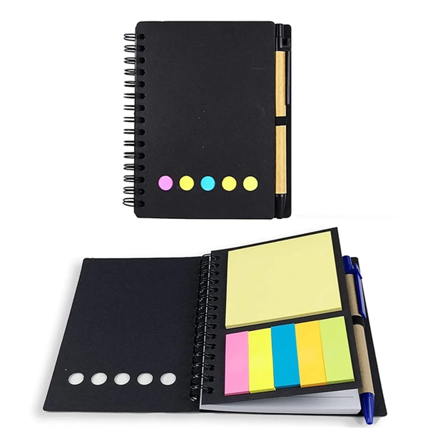 Full Color Note Caddy &  Pen Set - Full Color Note Caddy &  Pen Set - Image 2 of 5