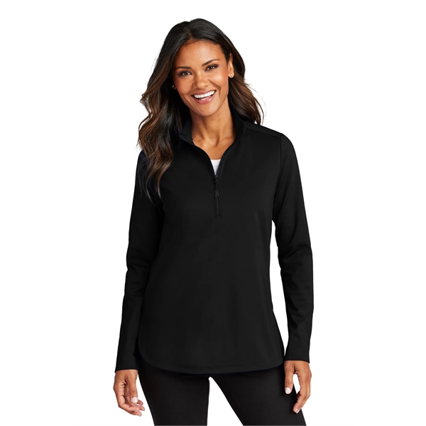 Port Authority Women's C-FREE Double Knit 1/4-Zip - Port Authority Women's C-FREE Double Knit 1/4-Zip - Image 4 of 29