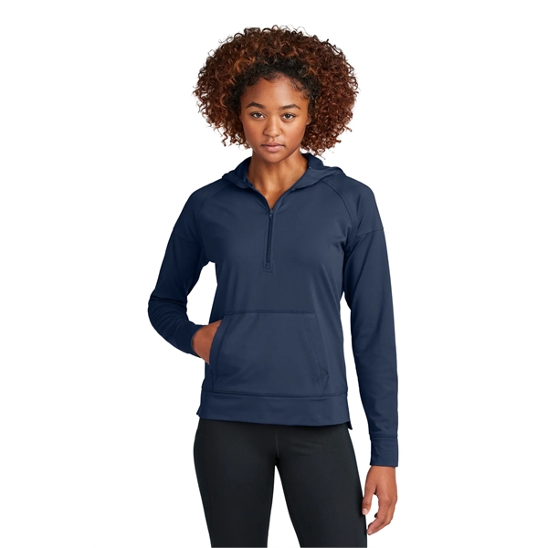 Sport-Tek Women's Sport-Wick Stretch 1/2-Zip Hoodie - Sport-Tek Women's Sport-Wick Stretch 1/2-Zip Hoodie - Image 15 of 24