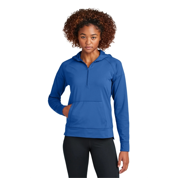 Sport-Tek Women's Sport-Wick Stretch 1/2-Zip Hoodie - Sport-Tek Women's Sport-Wick Stretch 1/2-Zip Hoodie - Image 20 of 24