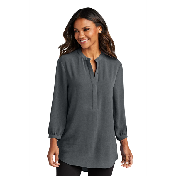 Port Authority Women's 3/4-Sleeve Textured Crepe Tunic - Port Authority Women's 3/4-Sleeve Textured Crepe Tunic - Image 3 of 19