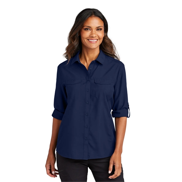 Port Authority Women's Long Sleeve UV Daybreak Shirt - Port Authority Women's Long Sleeve UV Daybreak Shirt - Image 3 of 24