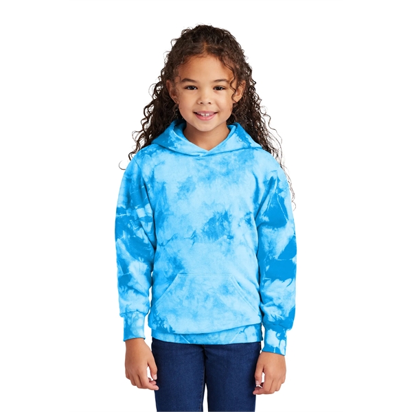 Port & Company Youth Crystal Tie-Dye Pullover Hoodie - Port & Company Youth Crystal Tie-Dye Pullover Hoodie - Image 2 of 24