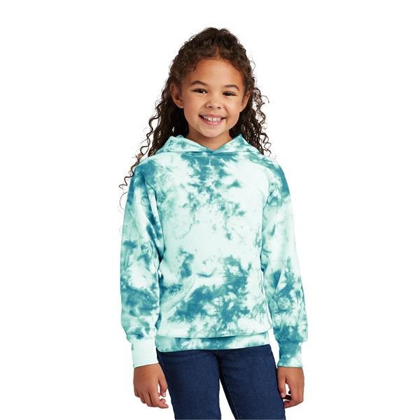 Port & Company Youth Crystal Tie-Dye Pullover Hoodie - Port & Company Youth Crystal Tie-Dye Pullover Hoodie - Image 3 of 24