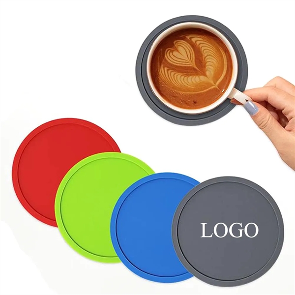 Round Silicone Coasters - Round Silicone Coasters - Image 0 of 3