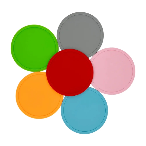 Round Silicone Coasters - Round Silicone Coasters - Image 1 of 3