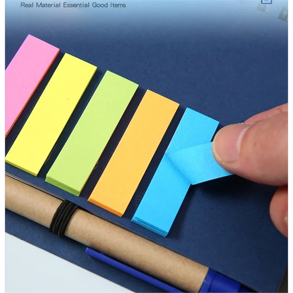 Coiled Notebook with Pen and Sticky Notes - Coiled Notebook with Pen and Sticky Notes - Image 3 of 4