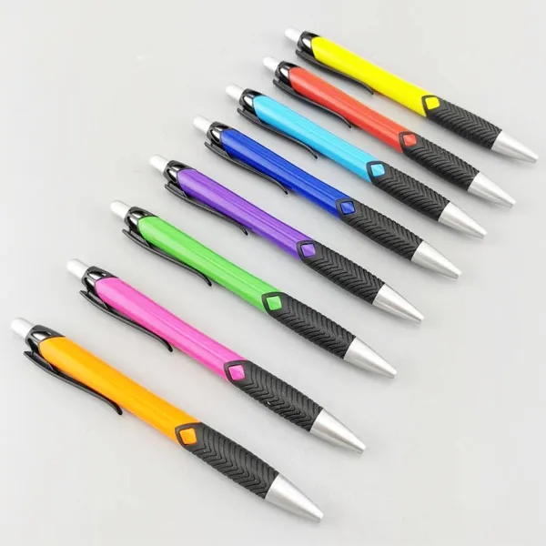 Rubber Grip Click Action Plastic Pen - Rubber Grip Click Action Plastic Pen - Image 4 of 5