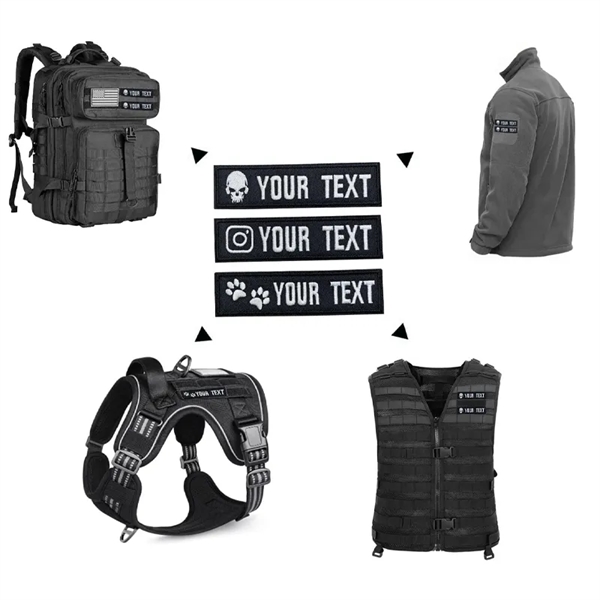 3" x 1" Custom Embroidered Patch - 3" x 1" Custom Embroidered Patch - Image 1 of 2