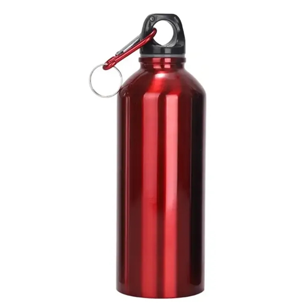 25 Oz. Aluminum Water Bottle w/Carabiner - 25 Oz. Aluminum Water Bottle w/Carabiner - Image 2 of 3