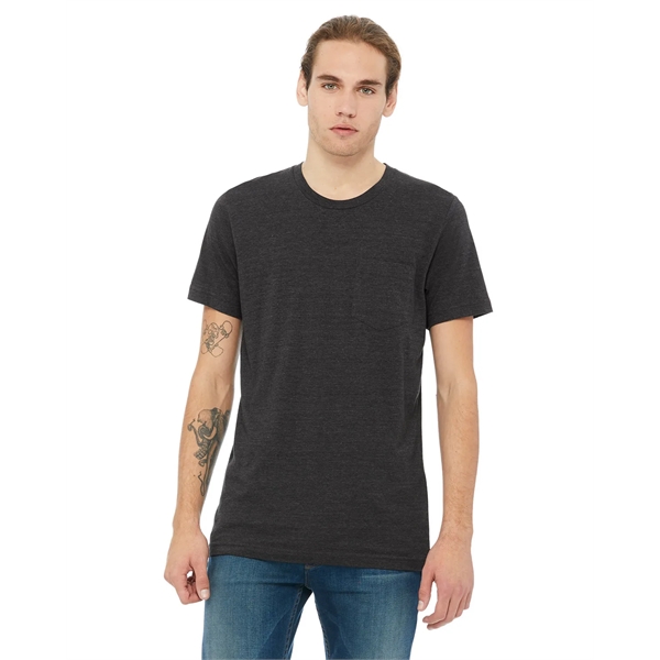 Bella + Canvas Men's Jersey Short-Sleeve Pocket T-Shirt - Bella + Canvas Men's Jersey Short-Sleeve Pocket T-Shirt - Image 22 of 63