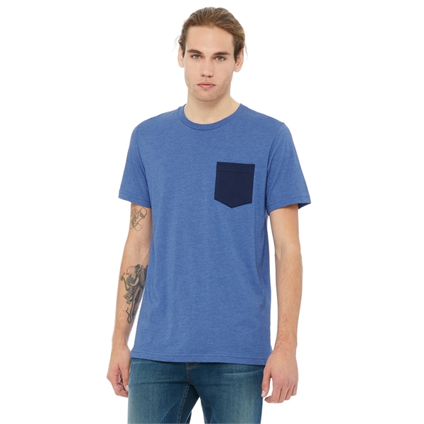 Bella + Canvas Men's Jersey Short-Sleeve Pocket T-Shirt - Bella + Canvas Men's Jersey Short-Sleeve Pocket T-Shirt - Image 39 of 63