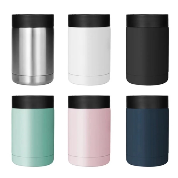 Stainless Steel 12oz Double Wall Vacuum Insulated Can Cooler - Stainless Steel 12oz Double Wall Vacuum Insulated Can Cooler - Image 2 of 2