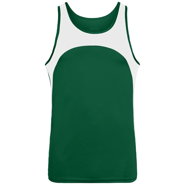 Youth Wicking Polyester Sleeveless Jersey with Contrast I... - Youth Wicking Polyester Sleeveless Jersey with Contrast I... - Image 1 of 23
